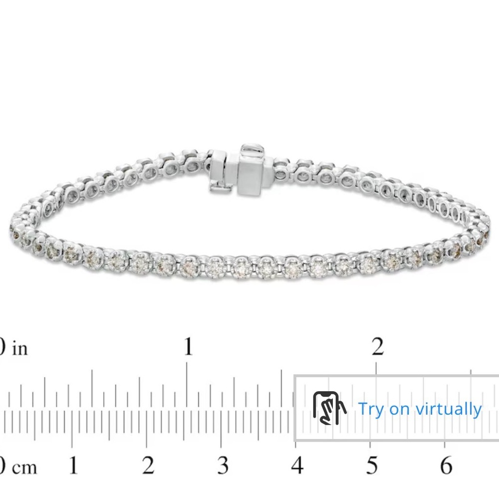 2.00 CT. T.W. Diamond Tennis Bracelet in 10K White Gold